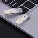 10pcs T10 5630 W5W Silica Gel 6MSD LED Car Interior Light Reading Bulbs White