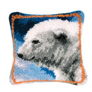 Handmade Latch Hook Rug Making Kit Polar Bear Cross Stitch Cushion Crafts