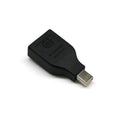 Mini Display Port Male To Display Port Female Connector Adapter Cord Black