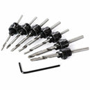 22 pcs Countersunk Drill Bit Set with Depth Adjustable stop wood countersun