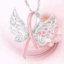 Two-tone Wings of the Angel Heart Knot Necklace Pendant For W Girls I0B7 El Y9A1