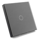 Light switch with wall switch touch-screen glass remote control 1-way singl