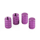 Purple Aluminum Car Tyre Air Valve Caps Bicycle Tire Valve Cap Car Wheel Styling