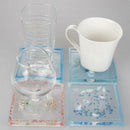 8 Pcs Diy Coaster Silicone Mold, Include 4 Pcs Square, 4 Pcs Hexagon,Bottom U6P3