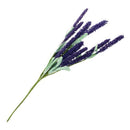 12 Heads Artificial Lavender Flowers Leaves Bouquet Home Wedding Garden DIY D6K4