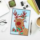 DIY Christmas Elk Special Shaped Diamond Painting 60 Pages A5 Diary Book