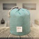 Nylon Drawstring Travel Cosmetic Bag Makeup Toiletry Organizer (Sky Blue) A