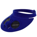 Blue Summer Sport Outdoor Hat Cap With Solar Sun Power Cooling Fan Bicyclin S7T4