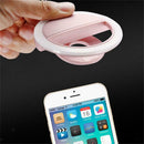 Adjustable 2W LED Ring Light 3 inch, Clip on Mobile Phone Camera Fill Lighting,
