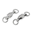 20x Multiple Sizes Flexible Rotation Ball Bearing Swivels Fishing Swivels