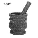 Granite Pestle & Mortar Set Stone Herb Spice Grinder Solid Crusher Cooking #