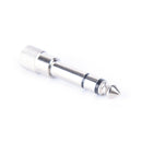 2Pcs 6.5mm male plug to 3.5mm female jack stereo headphone audio adapteES