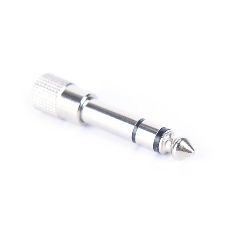 2Pcs 6.5mm male plug to 3.5mm female jack stereo headphone audio adapteES