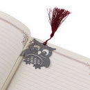 HOT Lovely Exquisite Eagle Owl Creative Metal Bookmark With Ribbon Box Gift
