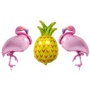 Set Of 3 Pieces Of Flamingo And Pineapple Helium Balloon Luau Beach
