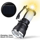 Solar Power Rechargeable Battery Camping Tent Light Lantern LED Flashlight