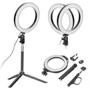 LED Studio Ring Light Photo Video Dimmable Lamp Light Phone Camera Tripod S3D8