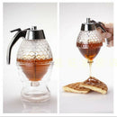 Kitchen Acrylic 1 Cup Bee Hive Honey Syrup Dispenser Jar With Trigger Stand