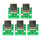 5 Pieces USB Type B Female Socket Breakout Board to DIP Converter