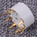 8pcs 9 pin PCB Vacuum Tube Socket fit for 12AX7 12AT7 12AU7 ECC83 E88CC Audio cn