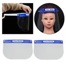2x Safety Full Face Shield Guard Protector Reusable Clear Goggles Visor Cap