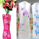 Color Random 2X Foldable Plastic Unbreakable Reusable Flower Home Decor Vase JR