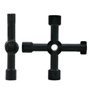 4-Way Utility Key Plumbing Radiator Bleed Gas Electric Meter Stop Cock Tap Metal