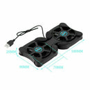 Mini Computer Foldable Cooler Laptop USB Double Cooling Stand Pad Computer Z8M4