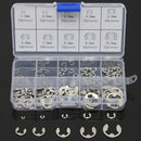 120Pcs 304 Stainless Steel E-Clip Retaining Circlip Assortment Kit 1.5mm to10mm@