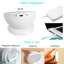 Rechargeable USB LED Motion Sensor Night Light 360 Rotating Toilet WC Kitch
