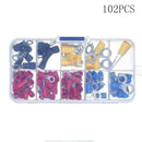 102Pcs/set Assorted Insulated Crimp Terminals Electrical Connector Wire Kit T0A5