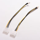 5x 4-Pin Molex/IDE to 3-Pin CPU/Case Fan Power Connector Cable Adapter 20cm AT3C