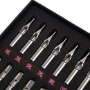 High Quality 22PCS 304 Stainless Steel Tattoo Tips Kit Tattoo Nozzle Tips Mix