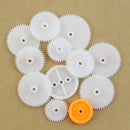 75 Kinds Plastic Shaft Single Double Reduction Crown Worm Gear Kit For Robot DIY