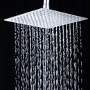 8'' Square Stainless Steel Rain Shower Head Rainfall Bathroom Top Sprayer New