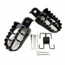 2 Black Aluminum Alloy Off-road Motorcycle Pedal Racing Style Motorcycle Re