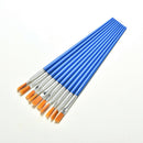 10 Set Paint Brush Set New Nylon Blue Brush Kid Watercolor Drawing Painting LJ