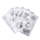 6x Christmas Shrink Paper Film Sheets Heat Shrinkable Paper for Kids Gift