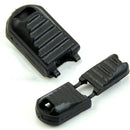 Hot 20 Pcs Black Paracord Plastic Zippers Pull Replacement For Sport Outdoor MO