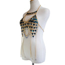 Boho Hollow Crystal Bra Body Chain Bling Bikini Chains Sexy Body Jewelry for