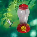 Field Feeding hummingbird bottle garden outdoor plastic flower iron hook Fee BX
