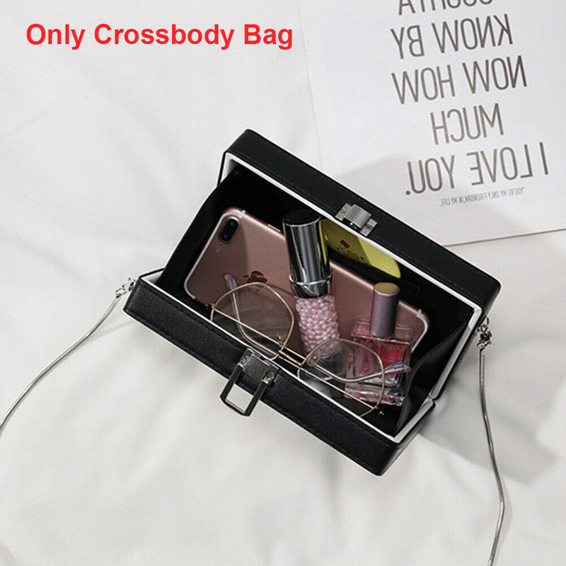 Dollar Pattern Clutch Crossbody Bag For Women Single Shoulder PVC Chain Purse