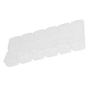 12-Slot Portable Clear Plastic Organiser Nail Art Rhinestone Jewelry Diamonds