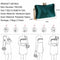 Women's Evening Clutches Bags Silk Satin Party Handbags Bridal Wedding Prom J5T2