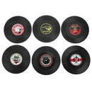 6Pcs Retro Vinyl Record CD Coaster Table Coffee Drink Cup Mat Placemat Decor New
