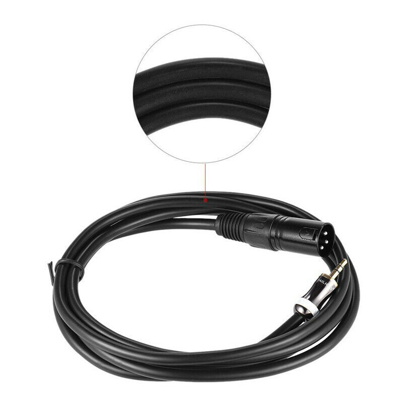2m XLR 6.6 Feet Jack 3.5mm Cable for Jack of Audio Cable for Mixer Mixer PC