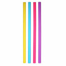 10pcs/Set Colorful Silicone Straws 9.8inch Reusable Straw 4 Bent 4 Straight O5C8