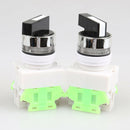 2pcs ON/OFF/ON Rotary Three Position Selector Switch Power Ignition LAY37