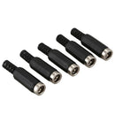 2.1mm x 5.5mm DC Power Female Plug Socket Jack Adapter Connector 5pcs W5I6