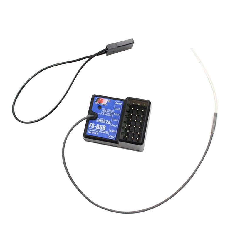 Flysky FS-BS6 2.4GHZ 6 Channels RC Receiver, AFHDS 2A 2.408-2.475GHz, GFSK,
